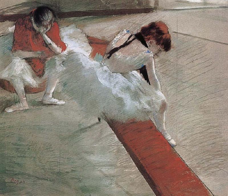 Edgar Degas Dancer have a break Sweden oil painting art